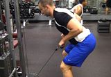 Bent Over Row, Cable, Straight Bar