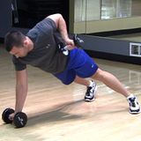 Plank Row, Dumbbell, Underhand Grip