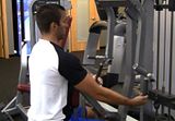 Seated Row Machine, Underhand Grip