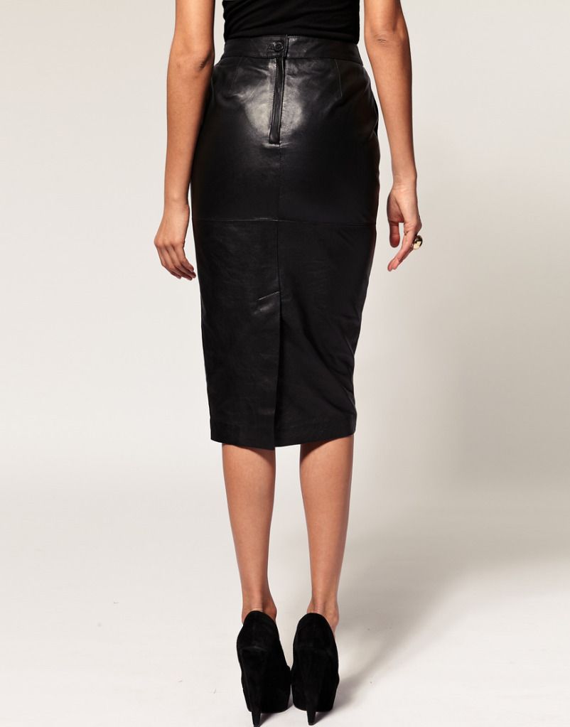 New Women's Soft Lambskin Genuine Leather Skirt's Christmas Wear ...