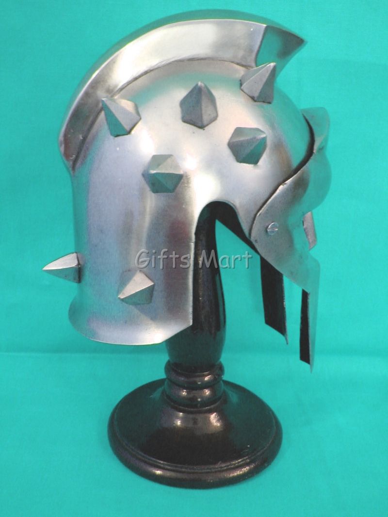 MINI GLADIATOR MAXIMUS ARMOR HELMET SPANIARD MOVIE DECORATIVE DECIMUS
