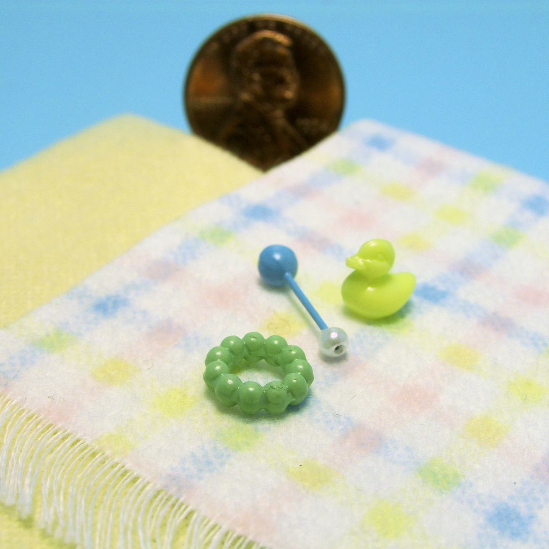 Dollhouse Miniature Yellow Rubber Ducky for Bath Tub ~ FA70224