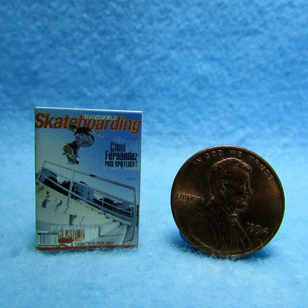 Dollhouse Miniature Replica of SLAM Basketball Magazine ~ Print Cover /& Back