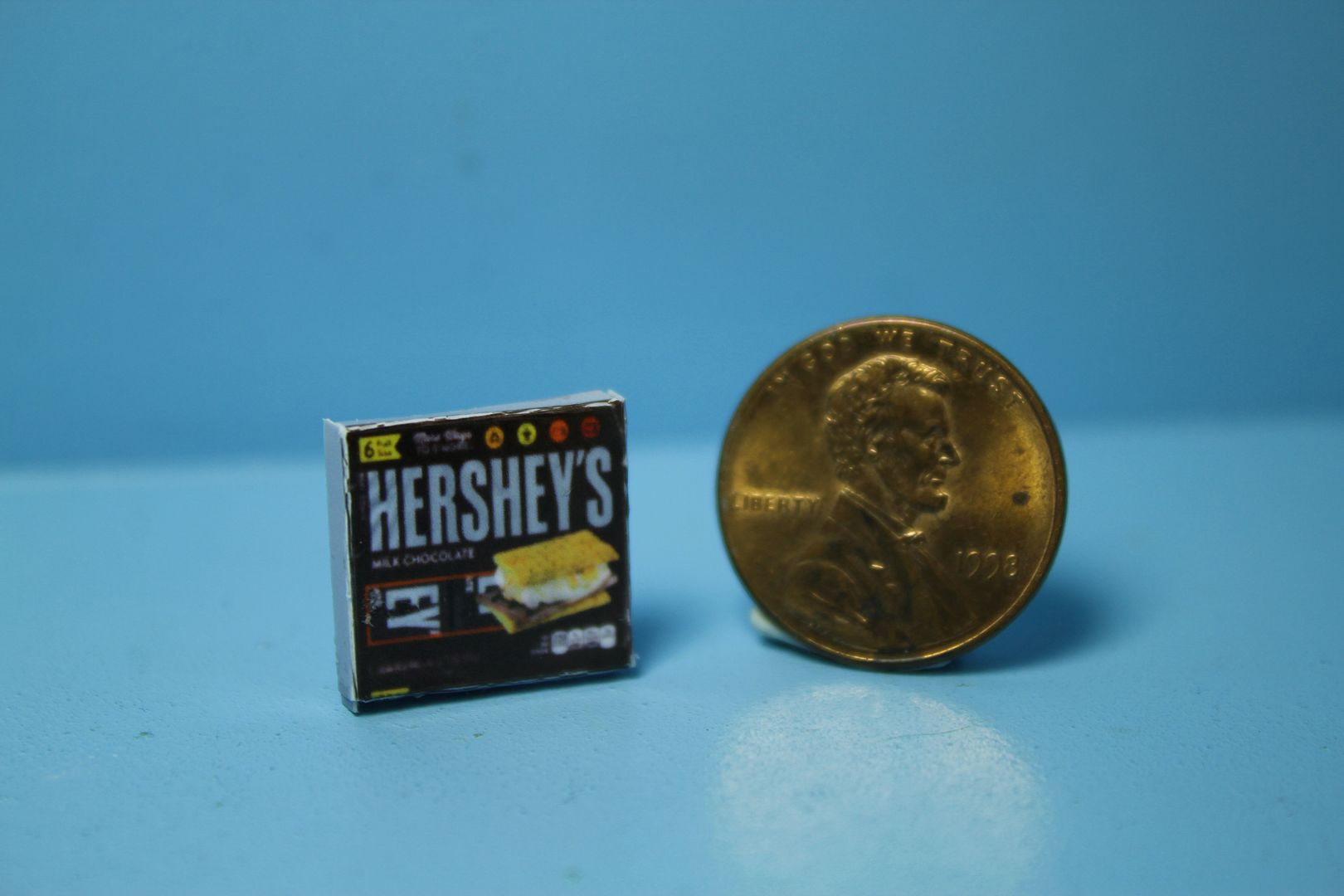 Dollhouse Miniature Replica Package of Hershey Chocolate Candy Bars ~ G167