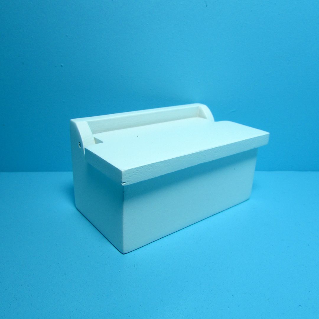 Dollhouse Miniature Airplane Design Toy Box in Wood ~ EWMF598