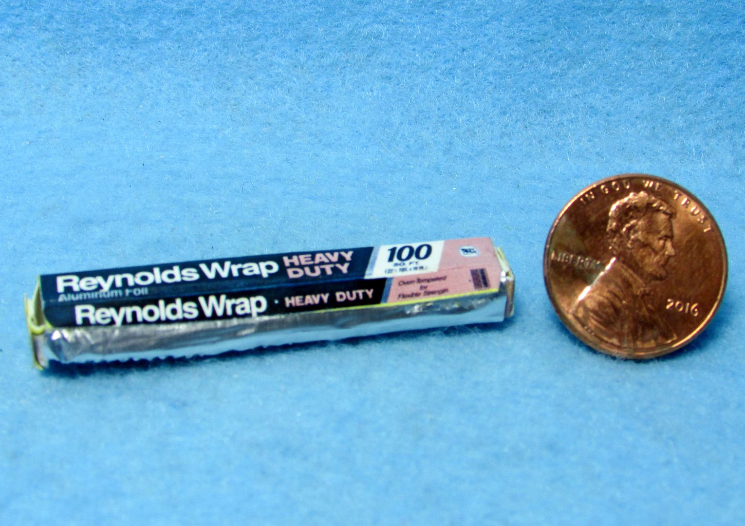 Dollhouse Miniature Replica Box of Reynolds Wrap Aluminum Foil G100