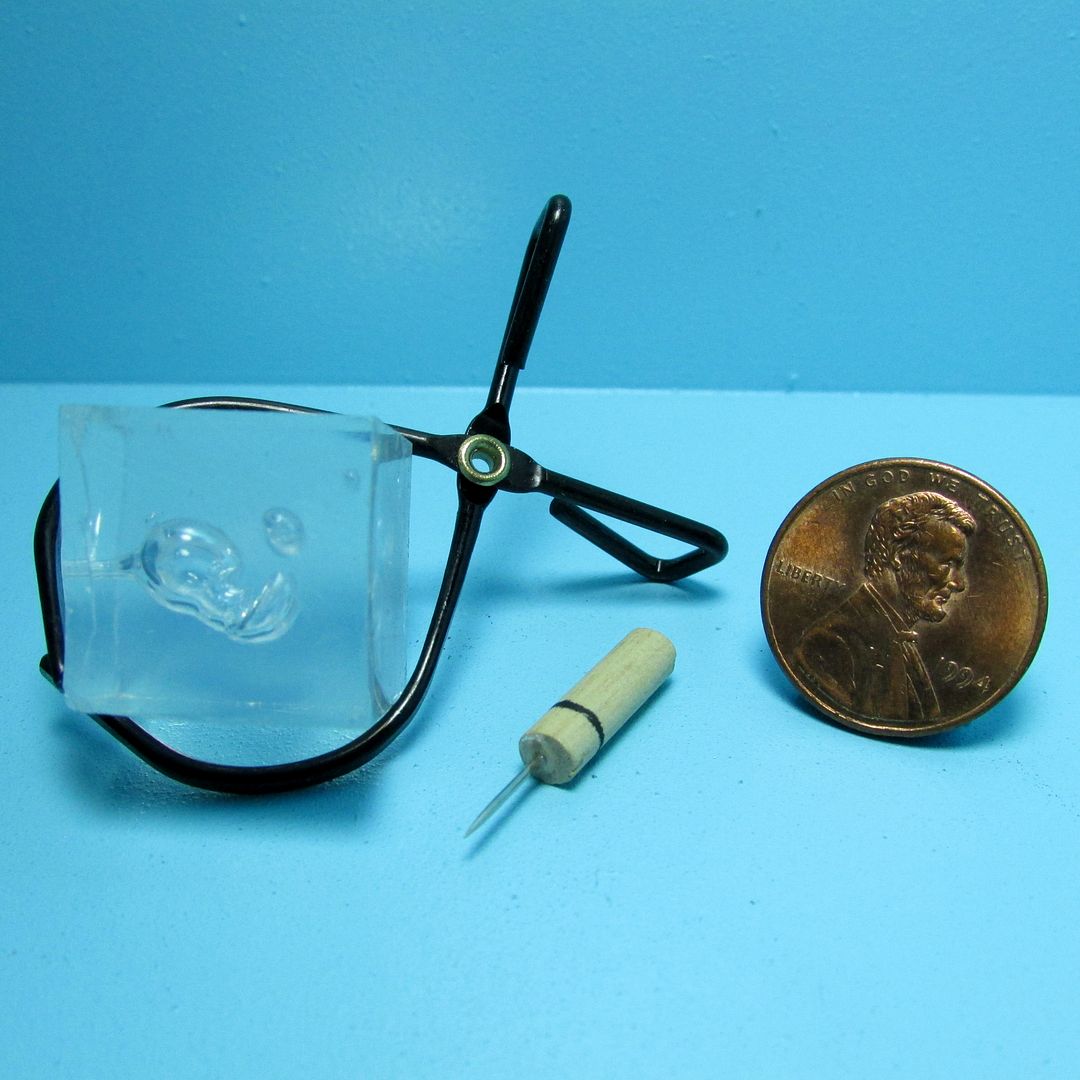 Dollhouse Miniature /"Vintage Look/" Ice Block and Ice Pick