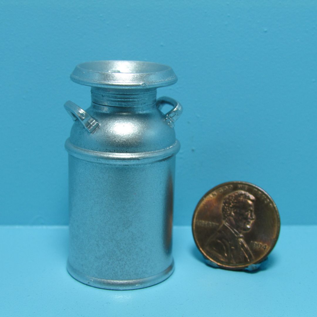 dollhouse miniature CB158 1//12 scale plastic made in USA MILK CAN
