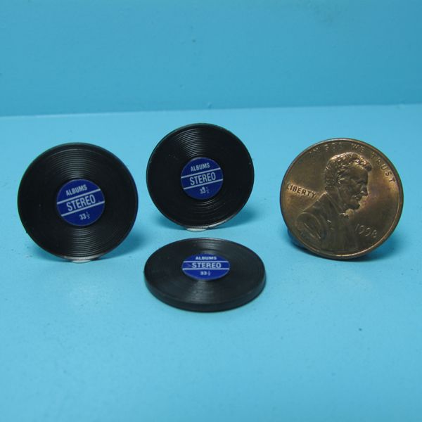 Blue Label Minis 1:12 Scale 3 piece Record Album Set Dollhouse Miniature 