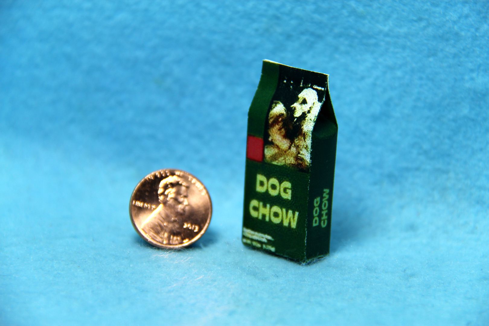 1:12 Scale Dollhouse Miniature Bag of Purina Dog Chow Large
