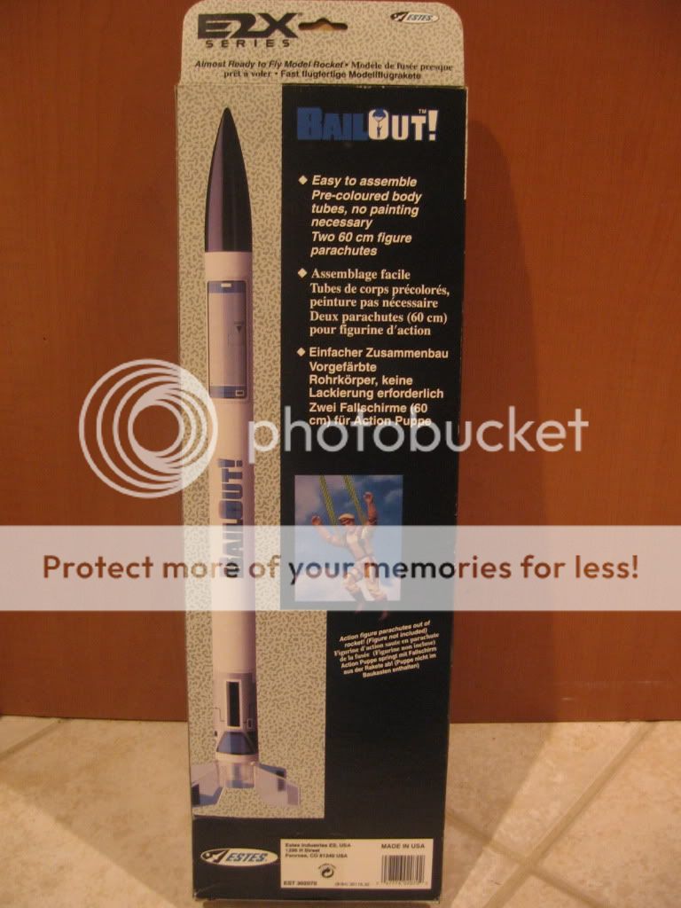 Estes Model Rocket   Bail Out (New in Box) 047776020702  