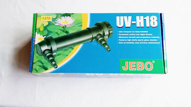 jebo 18w uv clarifier ultraviolet sterilizer aquarium 180 gallons pond filter ebay jebo 18w uv clarifier ultraviolet sterilizer aquarium 180 gallons pond filter ebay