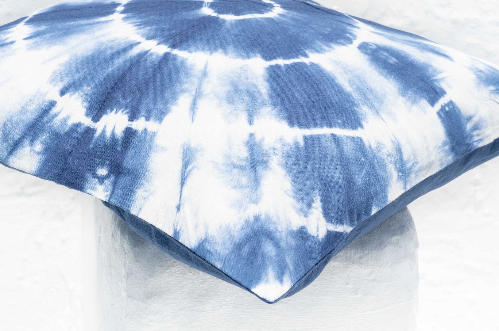 Blue dyed pillowcase/cotton pillowcase/printed pillowcase/indigo blue dyed pillowcase-blue dyed stars - Pillows & Cushions - Cotton & Hemp Blue