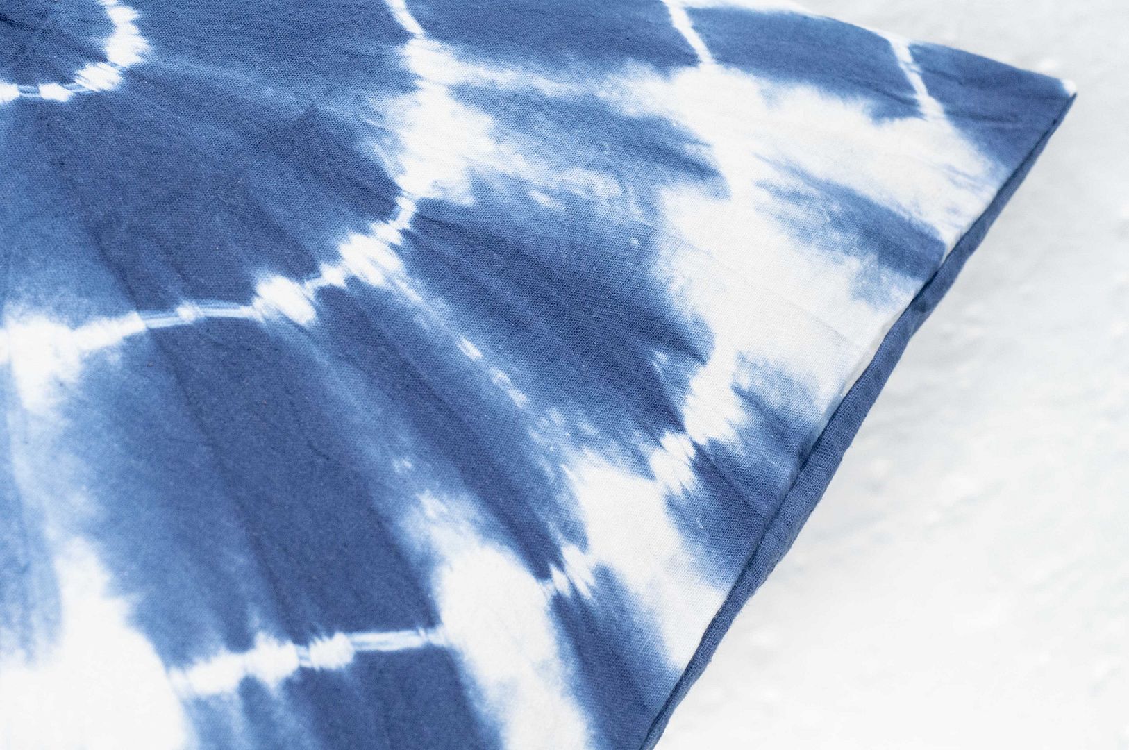 Blue dyed pillowcase/cotton pillowcase/printed pillowcase/indigo blue dyed pillowcase-blue dyed stars - Pillows & Cushions - Cotton & Hemp Blue