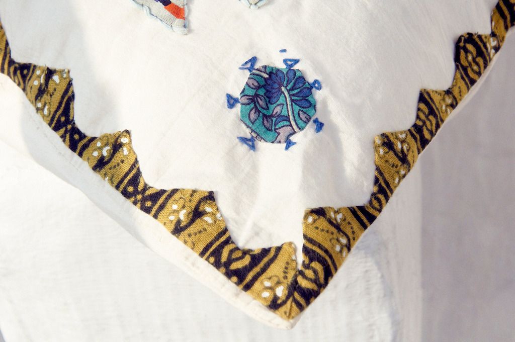 限定版手刺繍枕カバー/綿枕カバー/枕カバー印刷/民族枕カバー - フレンチスタイルのステッチファブリック象 - 枕・クッション - コットン・麻