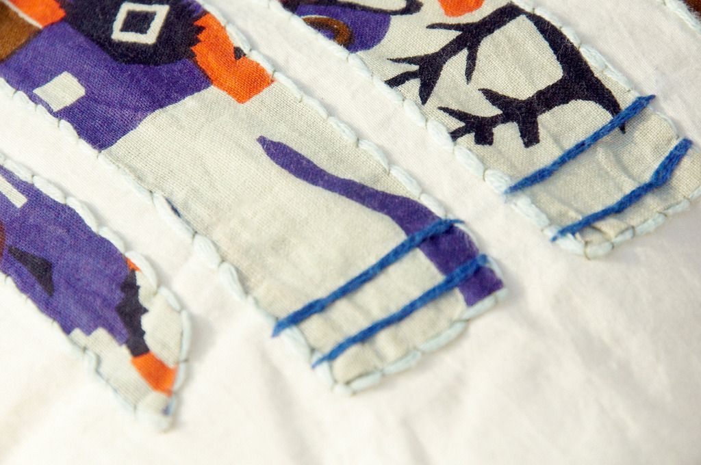 限定版手刺繍枕カバー/綿枕カバー/枕カバー印刷/民族枕カバー - フレンチスタイルのステッチファブリック象 - 枕・クッション - コットン・麻