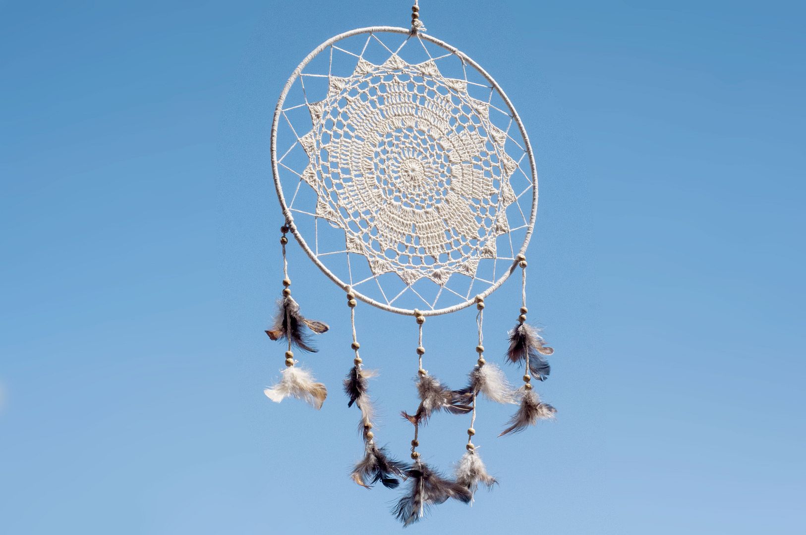 Handwoven Linen Earth Color Dreamcatcher Charm dream Cather/Handmade Lace Dreamcatcher-Lace - Items for Display - Cotton & Hemp Multicolor