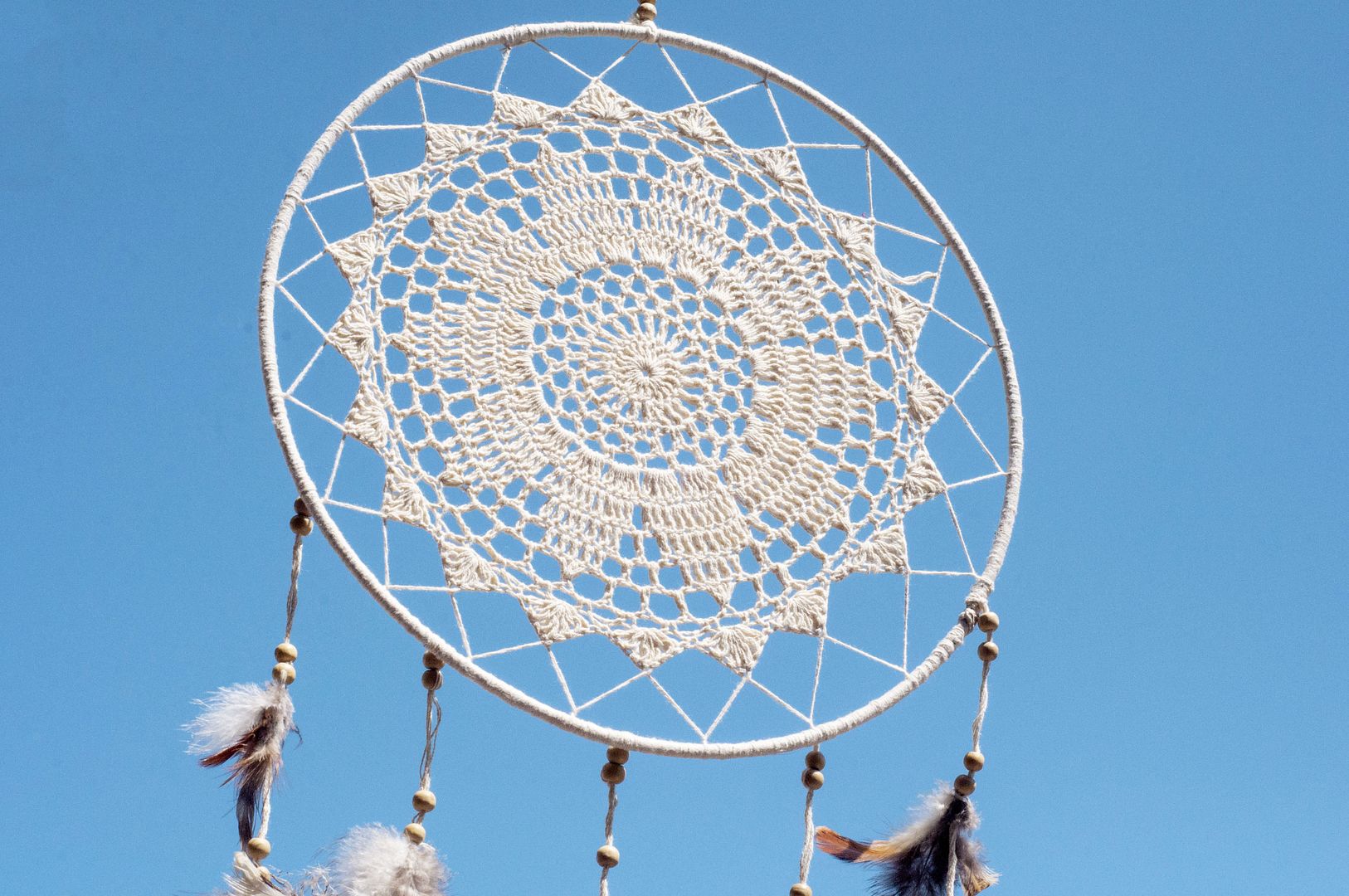 Handwoven Linen Earth Color Dreamcatcher Charm dream Cather/Handmade Lace Dreamcatcher-Lace - Items for Display - Cotton & Hemp Multicolor