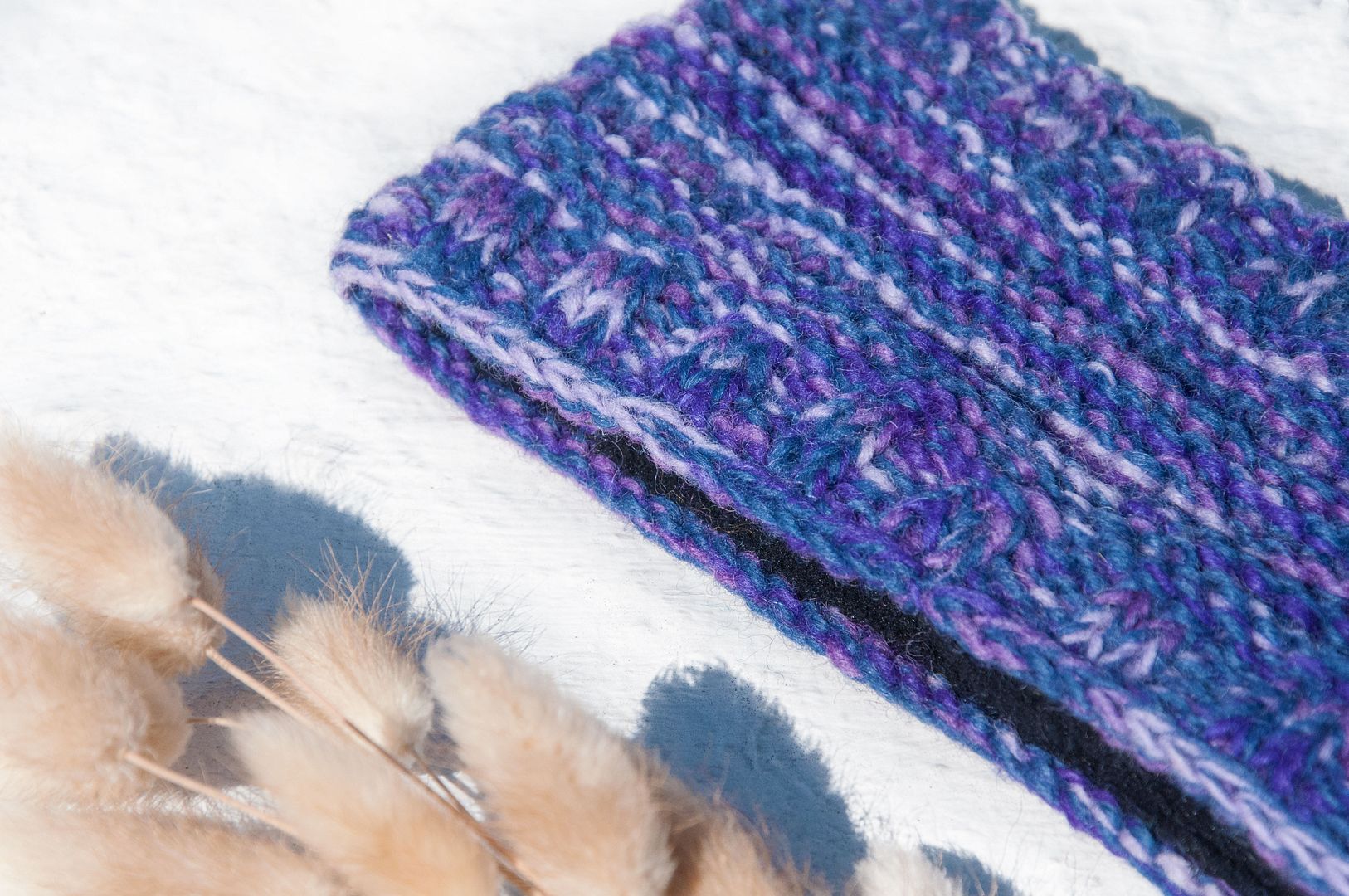 Handmade pure wool woven hair band / woven colorful hair band / crocheted hair accessories / handmade twist hair band - macaron - Headbands - Wool Multicolor
