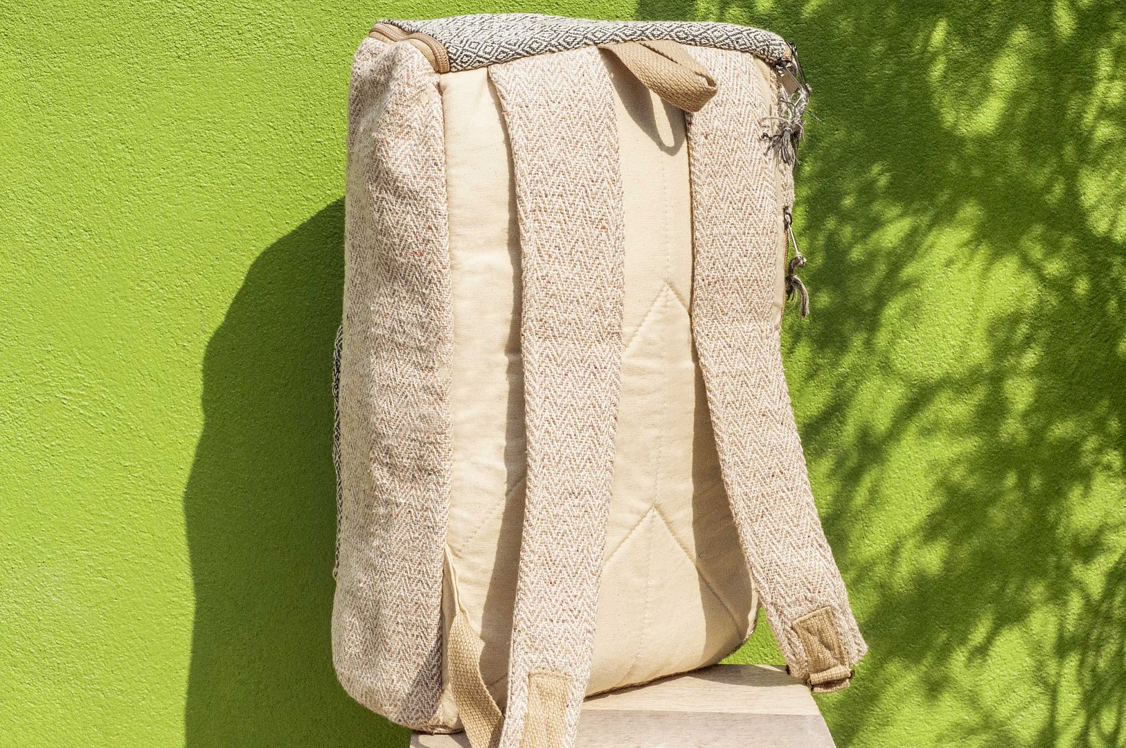 バレンタインデーのプレゼントは、綿とリネンのステッチデザインのバックパック/ショルダーバッグ/国家の登山バッグ/パッチワークバッグ/旅行のバックパック/コンピュータバッグ/手作りバッグ南アメリカの生活の幾何学的な正方形のバックパック - リュック・バックパック - コットン・麻 多色