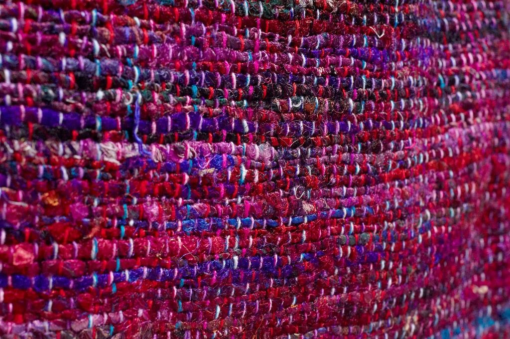 Valentine’s Day Gift Limited One Sari Striped Lightweight Bag/ Sari Line Backpack/ Crossbody Bag/ Side Bag/ Shoulder Bag/ Travel Bag-Starry Red Striped Sari Line - Messenger Bags & Sling Bags - Cotton & Hemp Multicolor