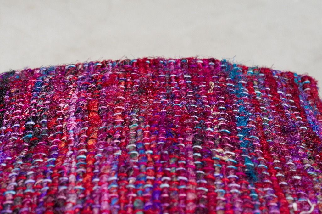 Valentine’s Day Gift Limited One Sari Striped Lightweight Bag/ Sari Line Backpack/ Crossbody Bag/ Side Bag/ Shoulder Bag/ Travel Bag-Starry Red Striped Sari Line - Messenger Bags & Sling Bags - Cotton & Hemp Multicolor