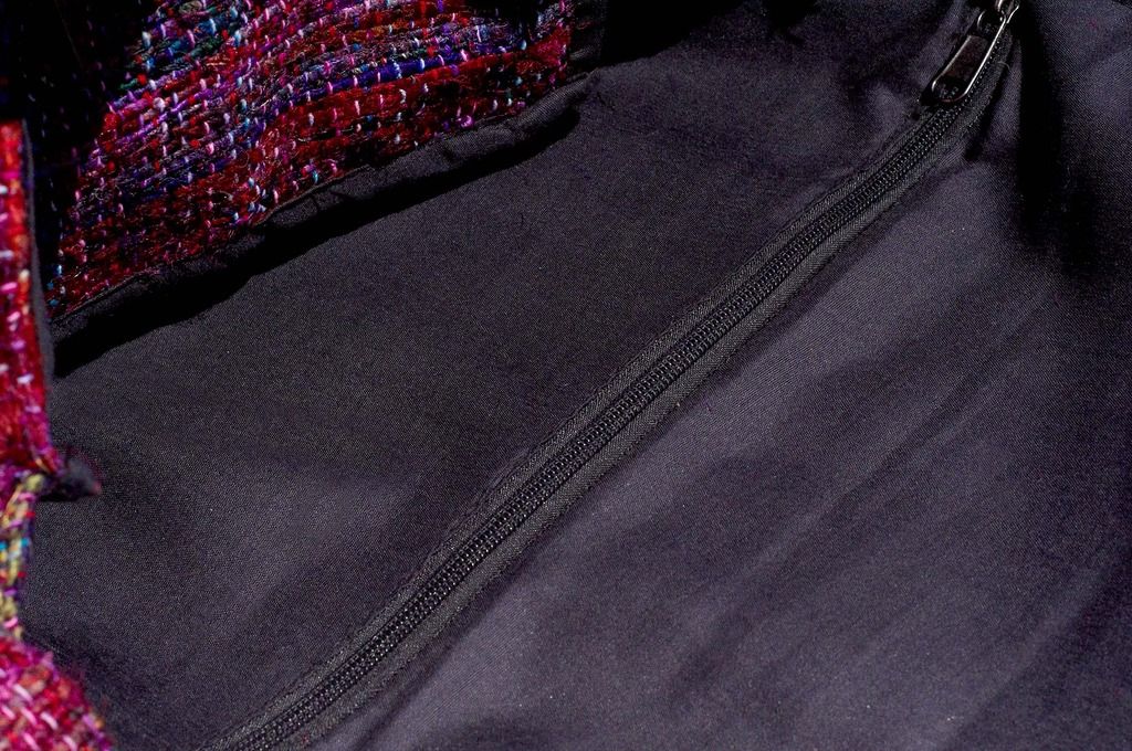 Valentine’s Day Gift Limited One Sari Striped Lightweight Bag/ Sari Line Backpack/ Crossbody Bag/ Side Bag/ Shoulder Bag/ Travel Bag-Starry Red Striped Sari Line - Messenger Bags & Sling Bags - Cotton & Hemp Multicolor