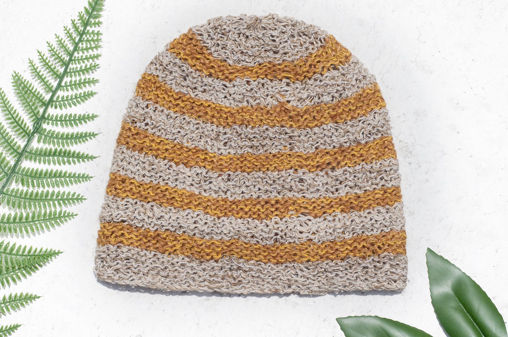 Crochet cotton hat fisherman hat visor patch cloth cotton hat handmade knit hat - orange pineapple cake - Hats & Caps - Cotton & Hemp Orange