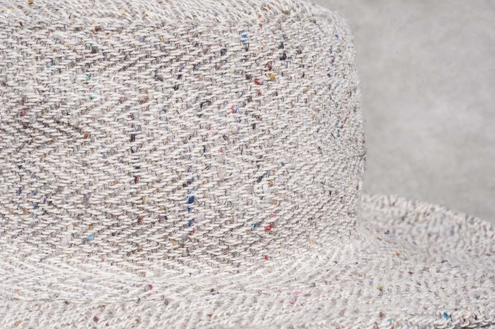 Hand-knitted cotton hat fisherman hat visor quilt hat hand-knit gentleman hat - star spot hand-woven cloth - Hats & Caps - Cotton & Hemp Multicolor