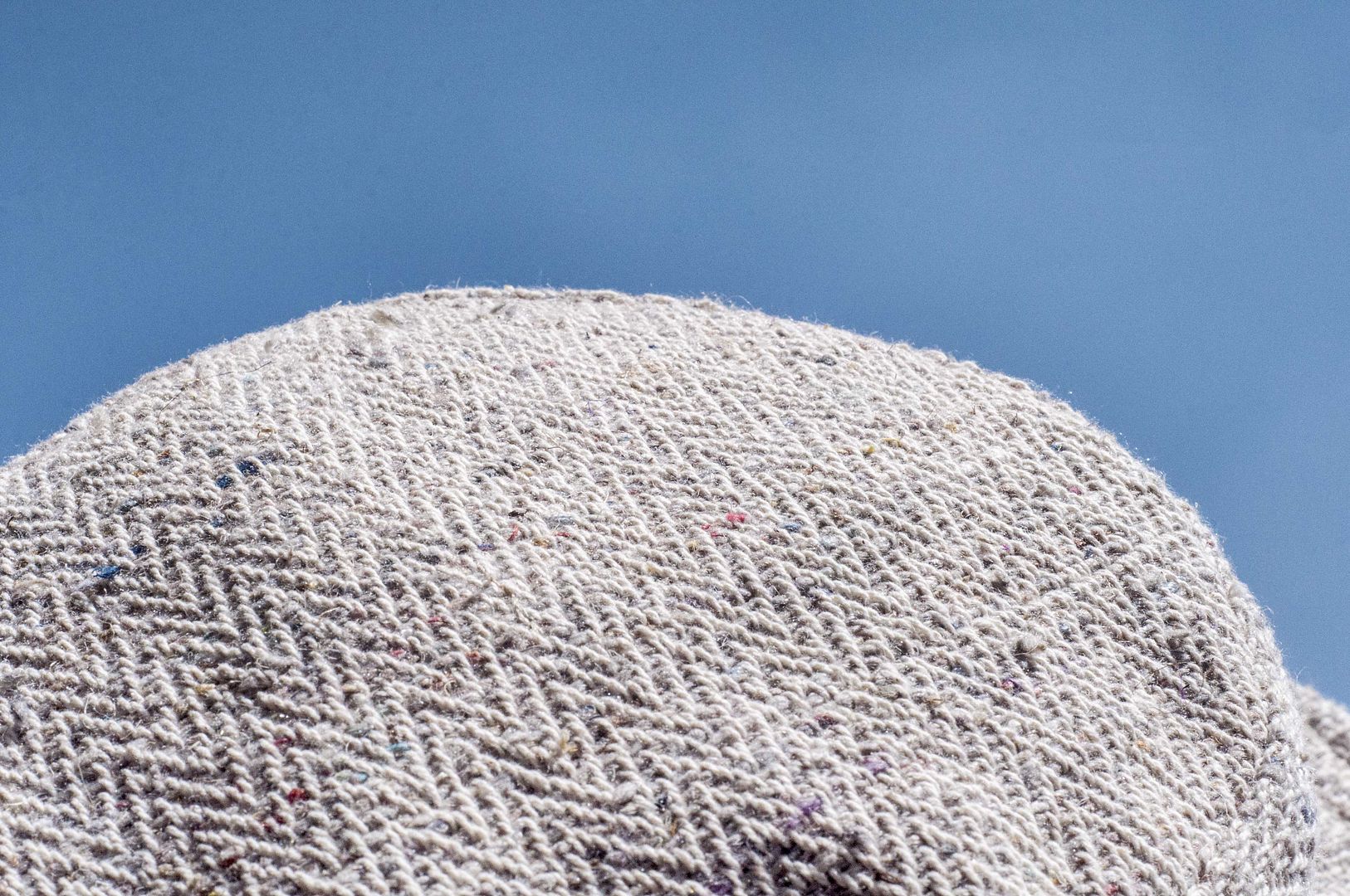 Hand-knitted cotton hat fisherman hat visor quilt hat hand-knit gentleman hat - star spot hand-woven cloth - Hats & Caps - Cotton & Hemp Multicolor