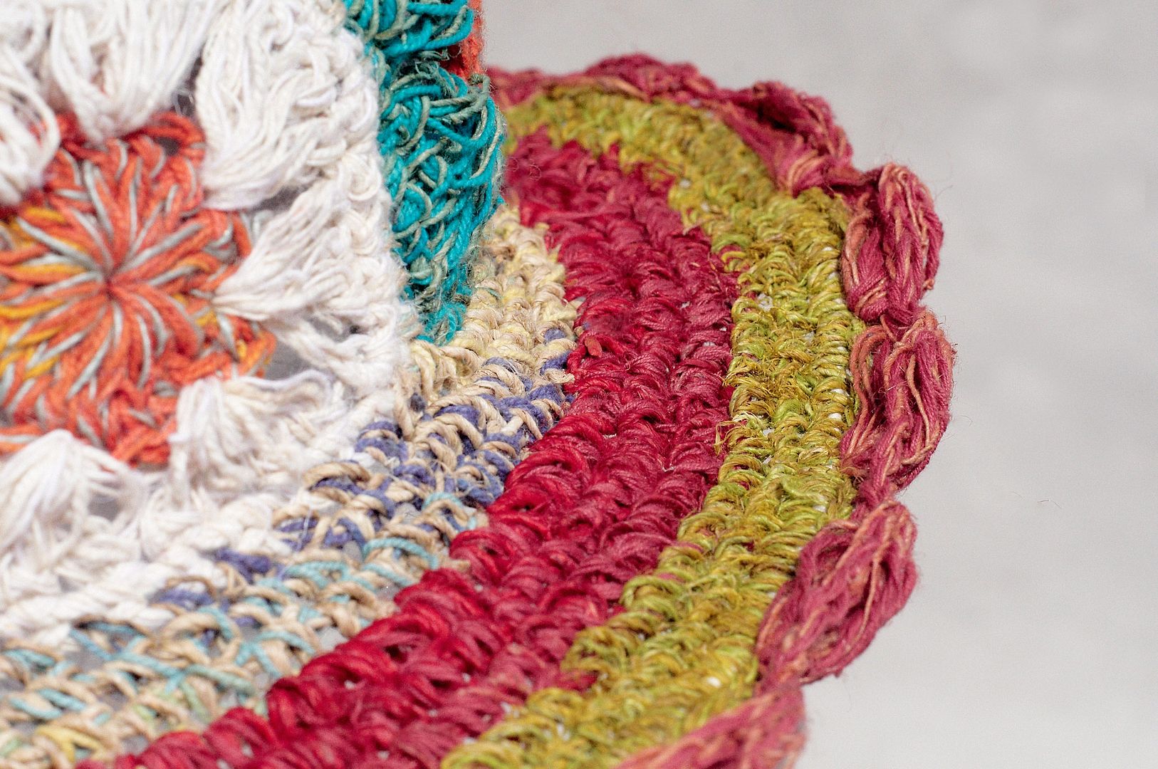 Valentine's Day gift a limited edition of hand-woven cotton Linen cap / knit cap / hat / straw hat / visor / crocheted hat - South wind bright tropical flowers woven Department of Forestry - Hats & Caps - Cotton & Hemp Multicolor