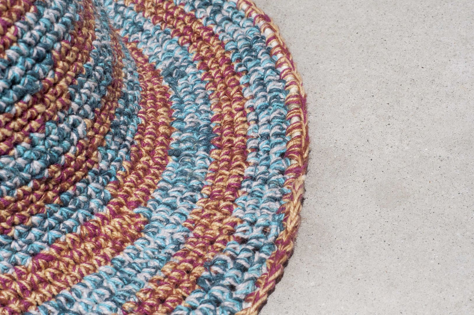 Hand-woven Linen striped cotton knit cap hat cap visor hat - blue desert sky travel - Hats & Caps - Cotton & Hemp Blue