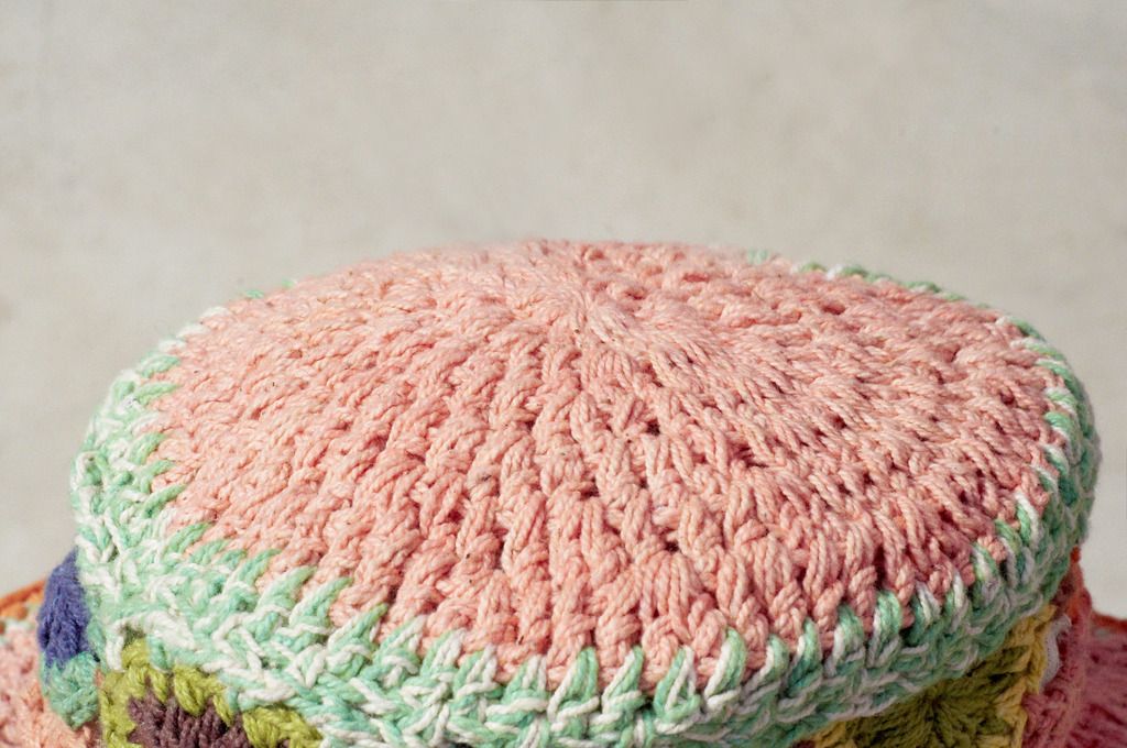 Valentine's Day gift a limited edition of hand-woven cotton Linen cap / knit cap / hat / straw hat / visor / crocheted hat - pink flowers woven Forest - Hats & Caps - Cotton & Hemp Pink