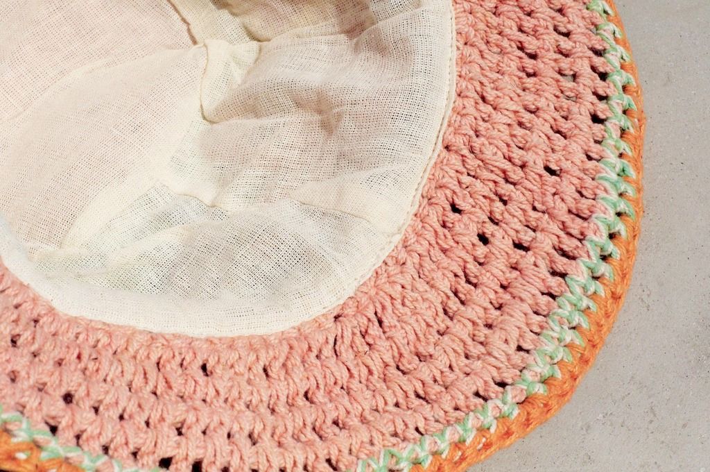Valentine's Day gift a limited edition of hand-woven cotton Linen cap / knit cap / hat / straw hat / visor / crocheted hat - pink flowers woven Forest - Hats & Caps - Cotton & Hemp Pink