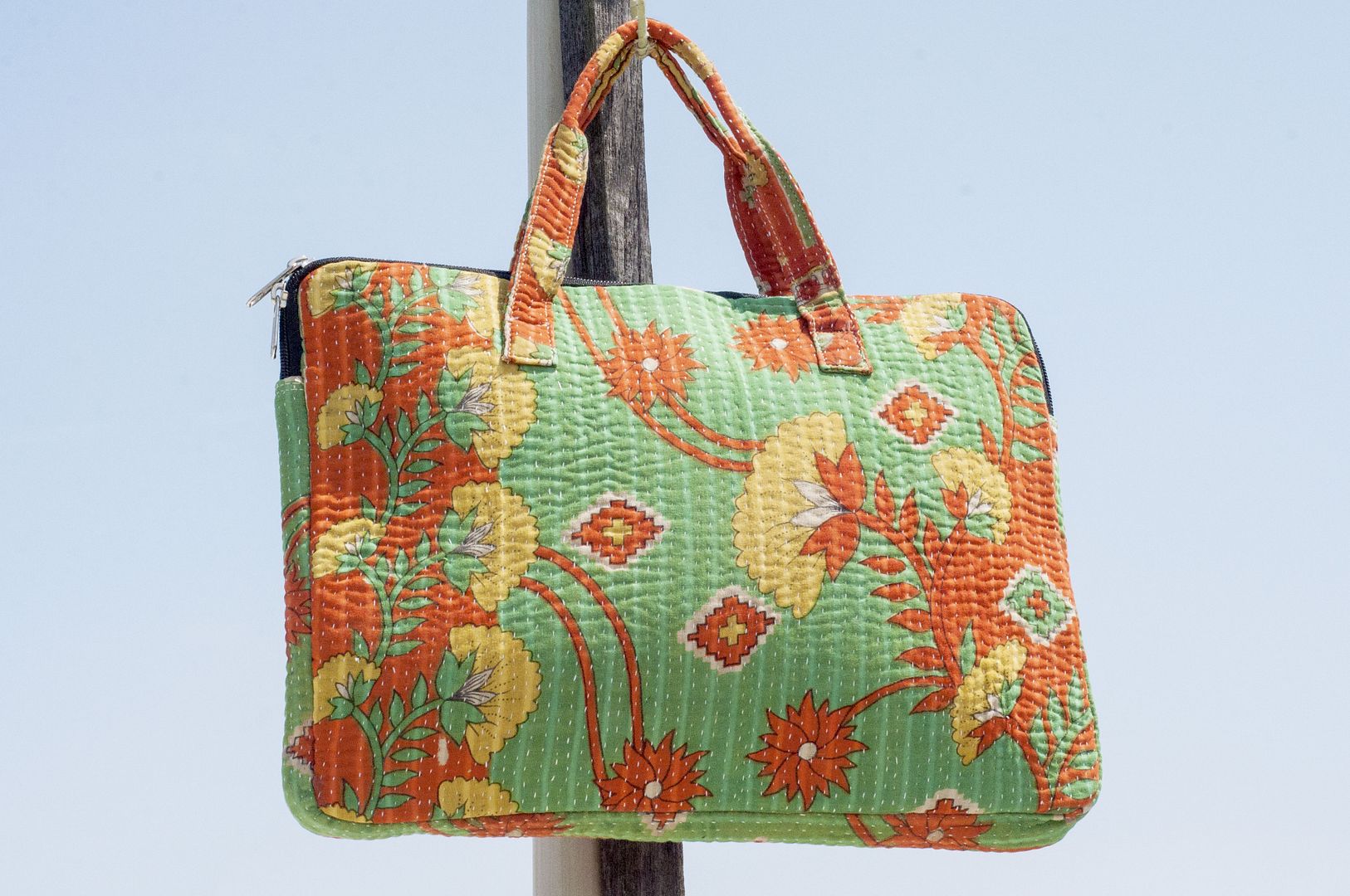 MacBook Air, MacBook Pro 15-inch laptop bag/15-inch protective cover hand-embroidered computer bag - Laptop Bags - Cotton & Hemp Multicolor