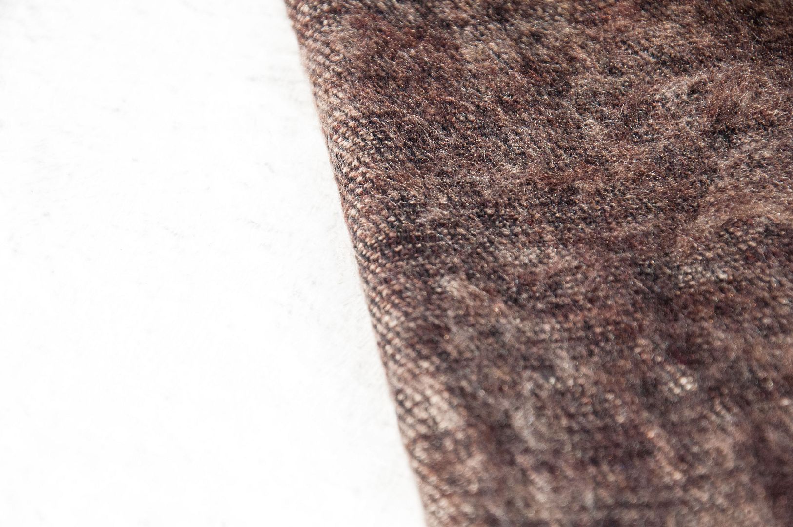 Pure wool shawl/knit scarf/knit shawl/covering/pure wool scarf/wool shawl-deep coffee - Knit Scarves & Wraps - Wool Brown