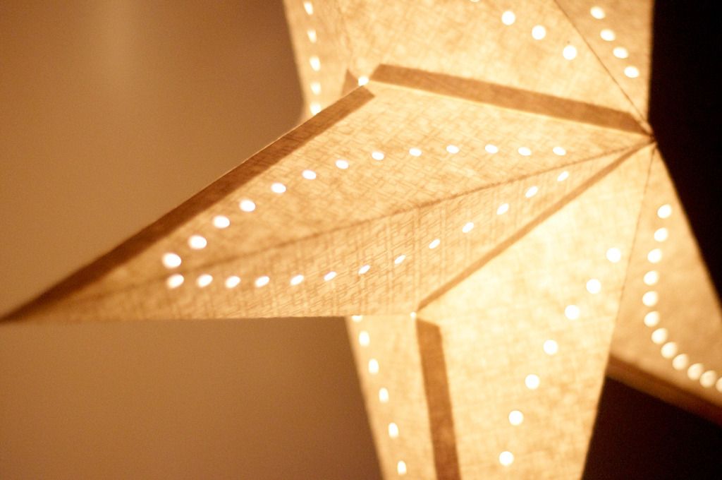 Handmade paper star light / star light / star light / origami light / night light - moonlight snow white star star feeling (manual limit) - Lighting - Paper