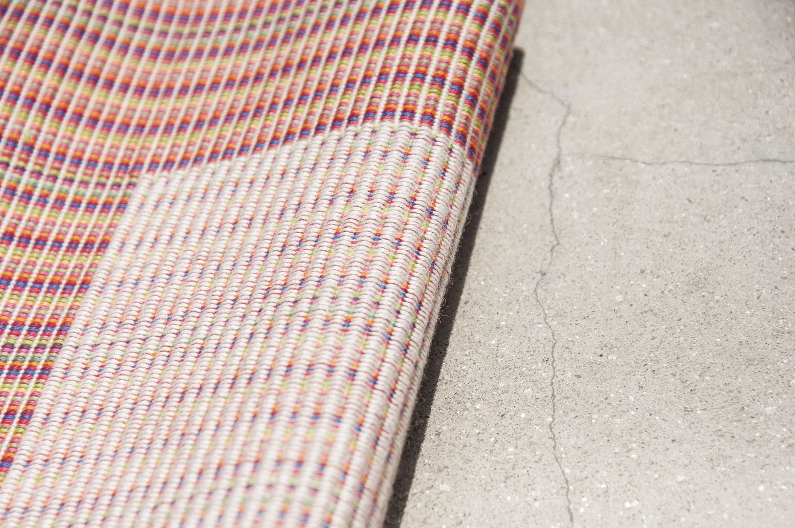 Hand felt woven table mat/placemat/woven placemat/Boho ethnic placemat-summer sky rainbow stripes - Place Mats & Dining Décor - Cotton & Hemp Multicolor