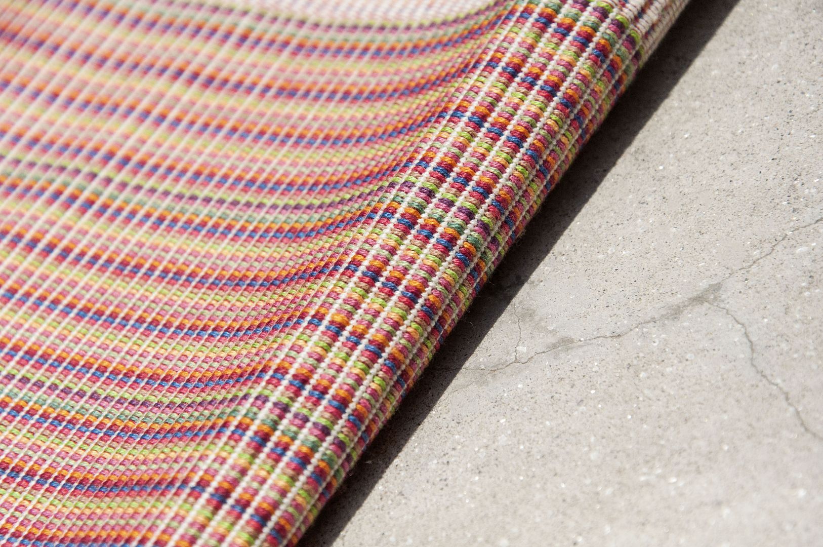 Hand felt woven table mat/placemat/woven placemat/Boho ethnic placemat-summer sky rainbow stripes - Place Mats & Dining Décor - Cotton & Hemp Multicolor