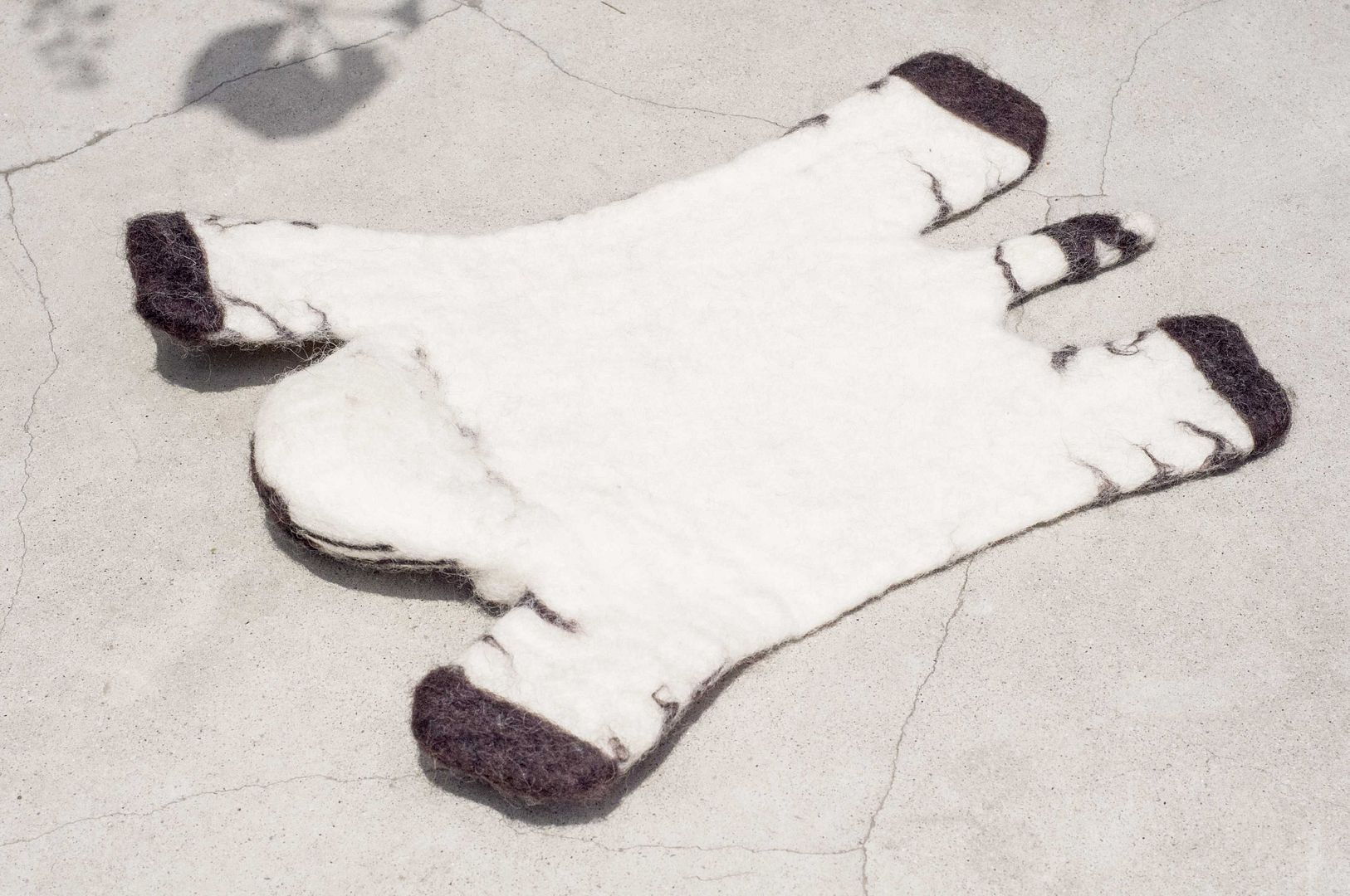 National Wind Forest Series Wool Felt Pot Mat Placeholder Potholder - Animal Potholder African Zebra Prairie World - Place Mats & Dining Décor - Wool White