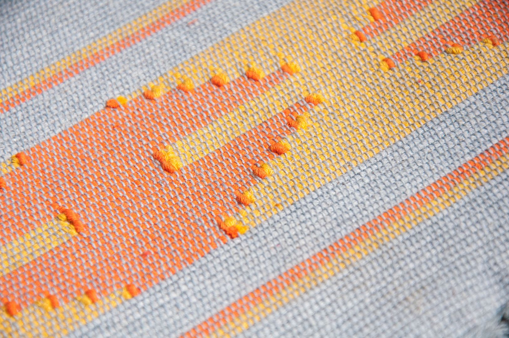 Feel woven table mat / placemat / woven placemat / Boho ethnic style meal mat - African color daka weaving - Place Mats & Dining Décor - Cotton & Hemp Gray