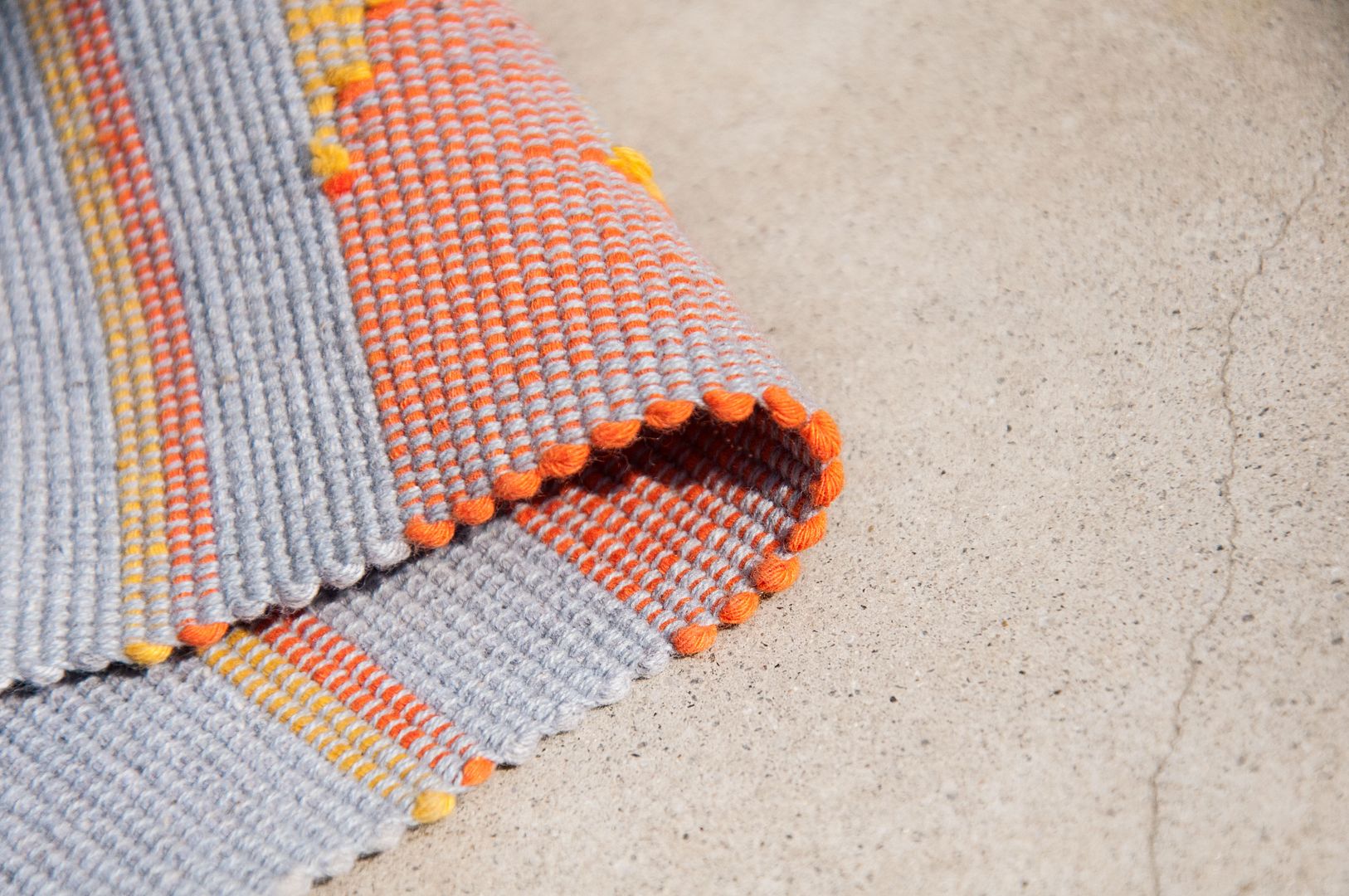 Feel woven table mat / placemat / woven placemat / Boho ethnic style meal mat - African color daka weaving - Place Mats & Dining Décor - Cotton & Hemp Gray
