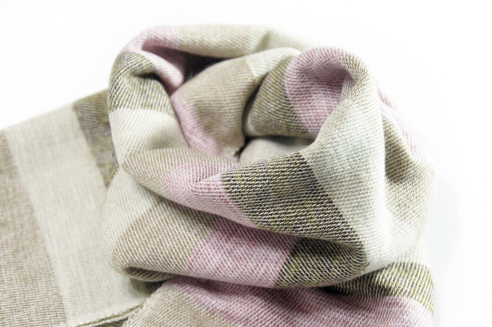 Valentine's Day gift birthday gift limited edition handmade pure wool shawl / boho knitted scarves / hand-woven scarves / knitted shawls / blankets / pure wool scarves / pure wool shawl - simple and stylish strawberry chocolate - Scarves - Wool Multicolor