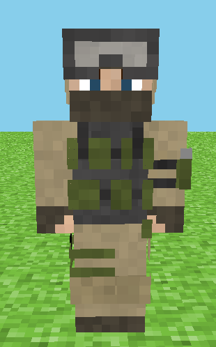 Medium Armored Soldier Minecraft Skin